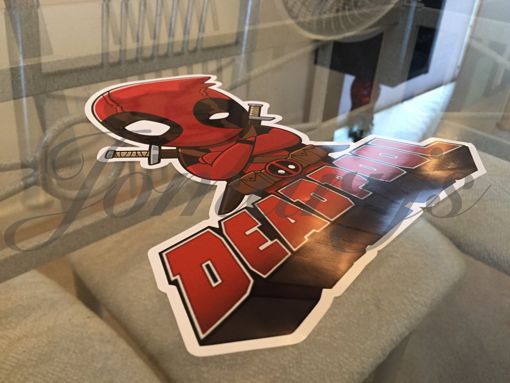 Brand New Marvel Deadpool Stickers Decal Vinyl Chibi Comic Avengers 2 *3 Sizes!*