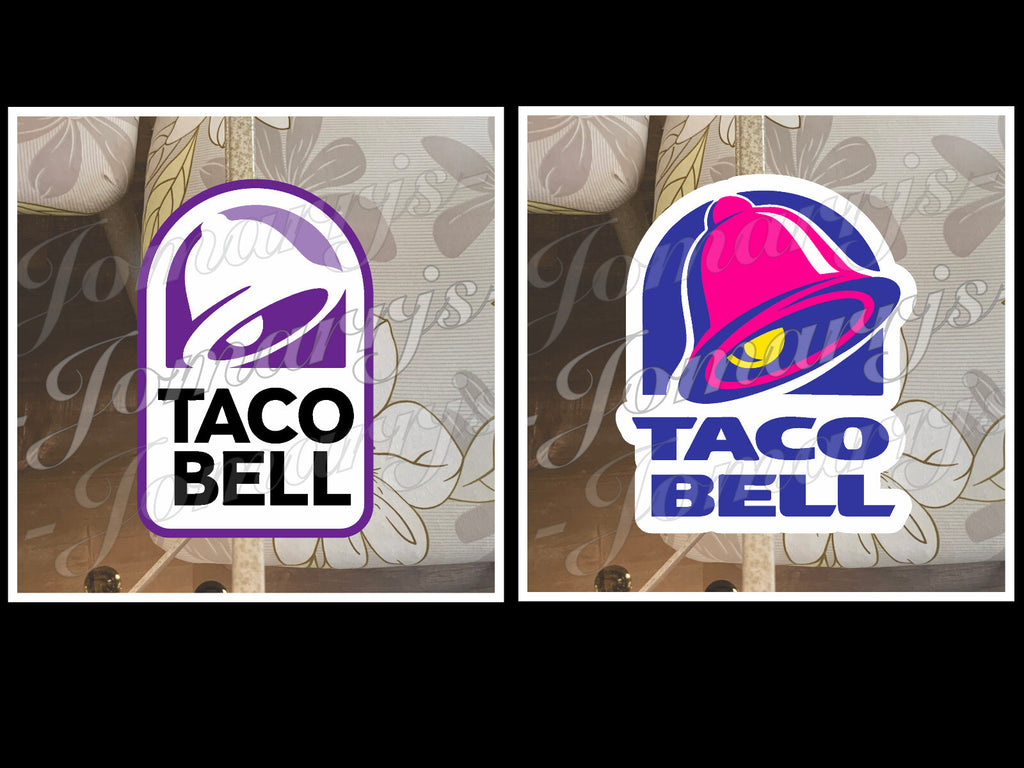 Taco Bell Logo Fast Food Brand Custom Vinyl Sticker Decal fan tumbler laptop