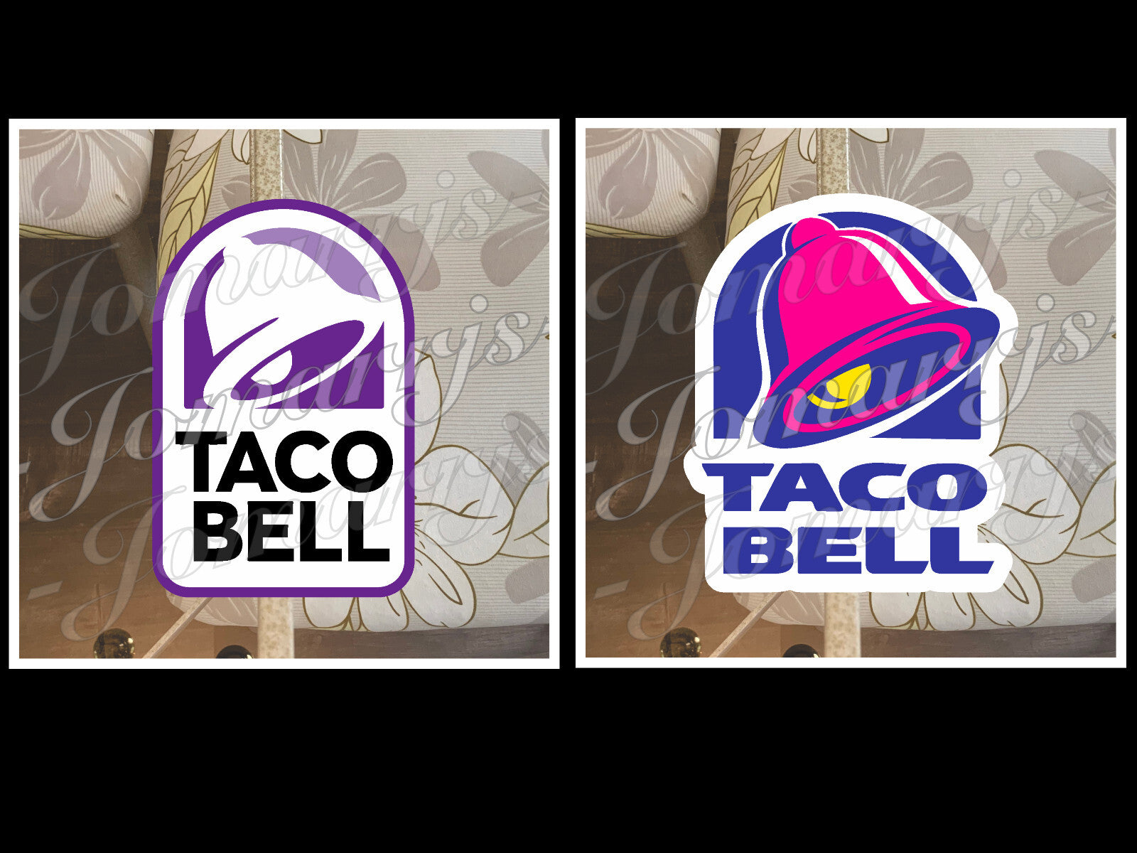 Taco Bell Logo Fast Food Brand Custom Vinyl Sticker Decal fan tumbler laptop