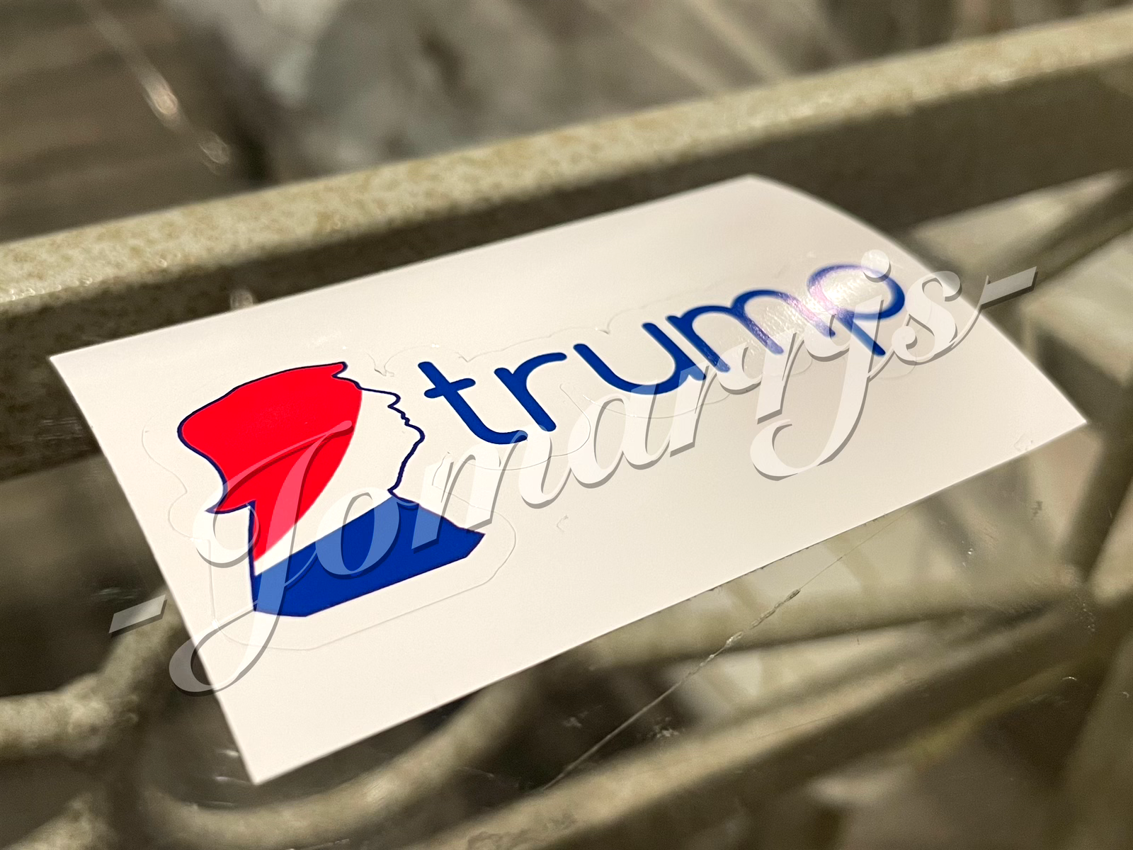 Custom Parody Donald Trump Pepsi Cola Fan funny Sticker Decal MAGA 45 47 vance
