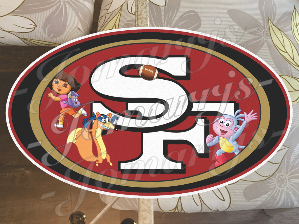 San Francisco 49ers Latino Vibes & Flags Custom Sticker Decal Niner Empire 4-18"