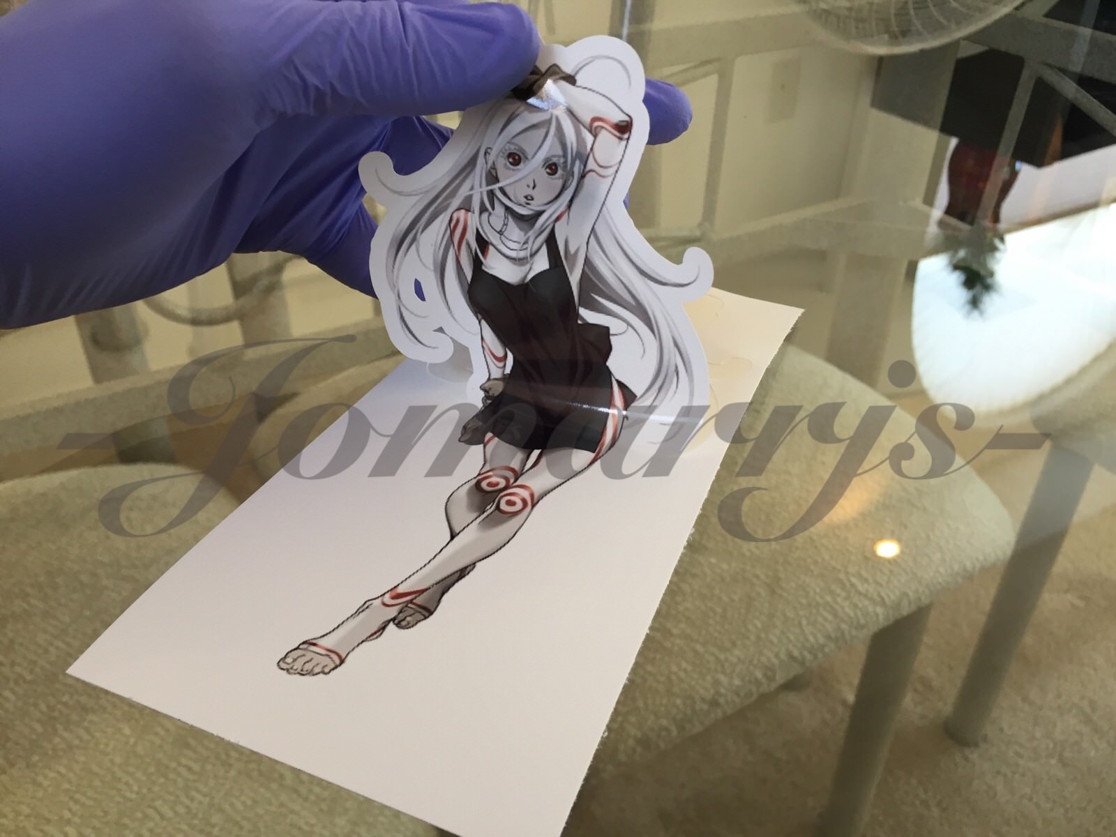 Deadman Wonderland - Anime - Shiro in Dress Sticker Decals Vinyl custom