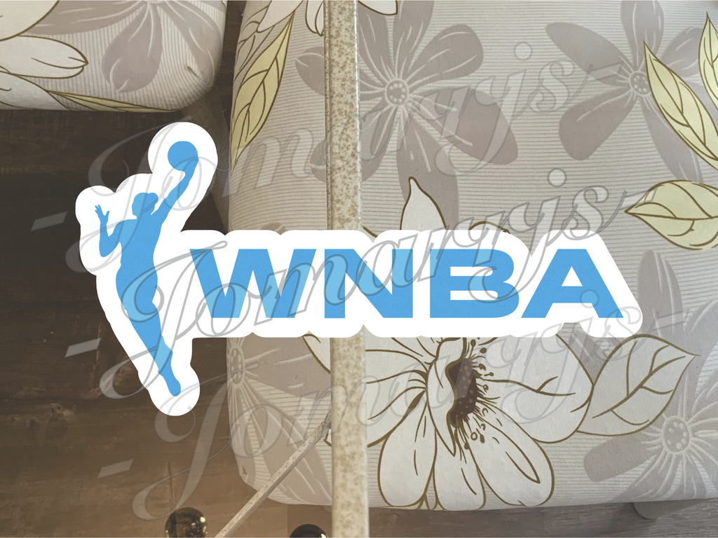WNBA Logo Custom Colored Sticker Decal car laptop waterproof tumbler Sz 2"-18"