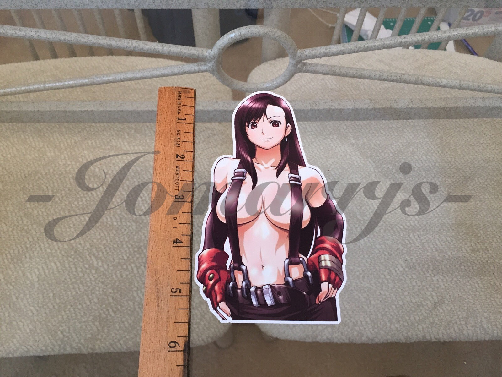 Final Fantasy Gaming Tifa Lockhart "Strapped" Sticker Decals Vinyl ff 7 anime