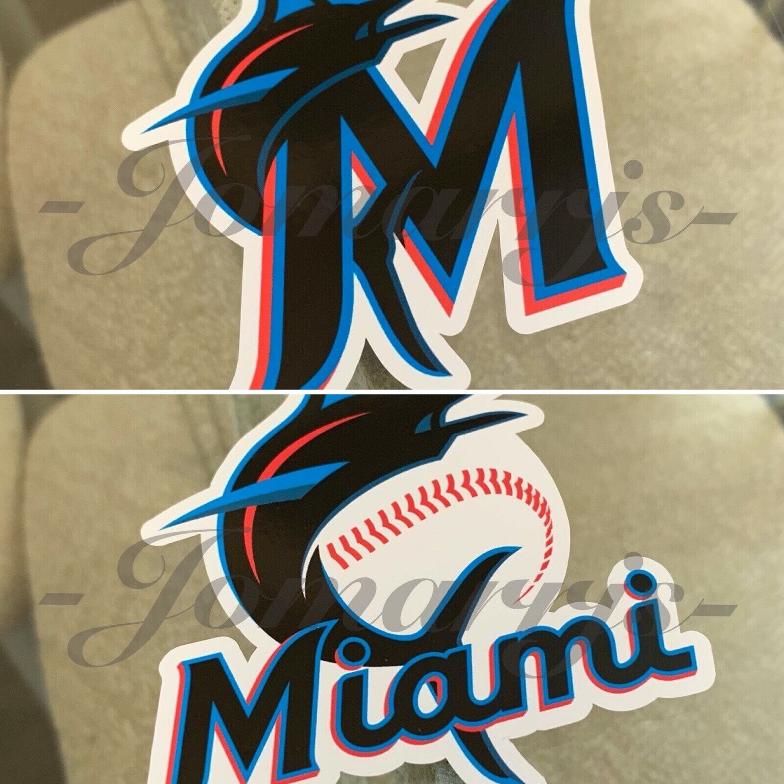 Miami Marlins Baseball Team Logo MLB Sticker Decal florida 2"-18" waterproof