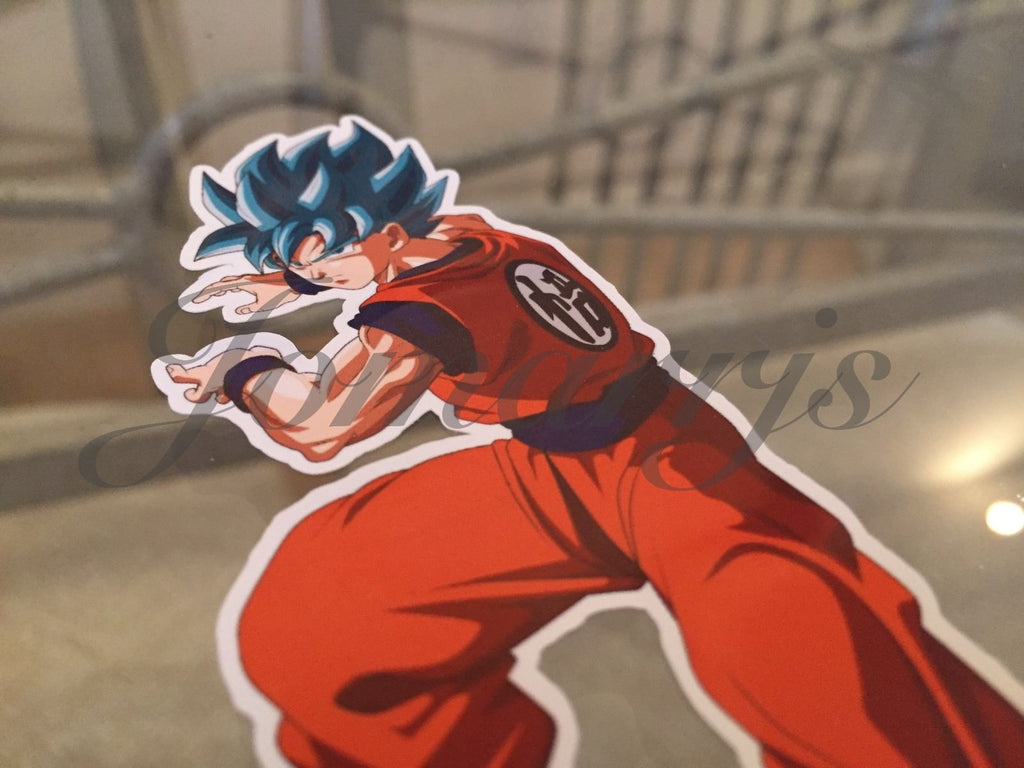Dragon Ball Z Blue Hair Goku Stickers Decals Vinyl Sign Comic DBZ *3 Sizes!*