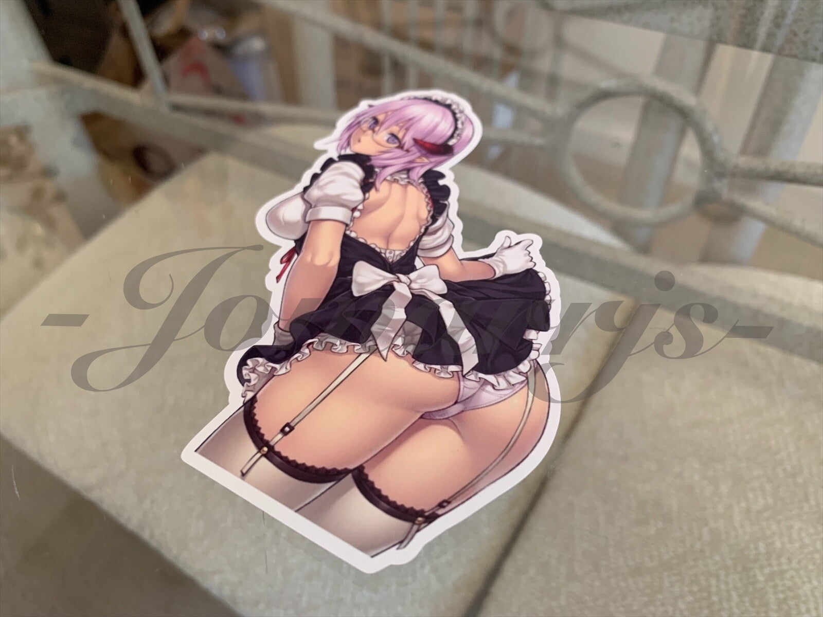 Anime French Maid Girl Sexy Custom Vinyl Sticker Manga