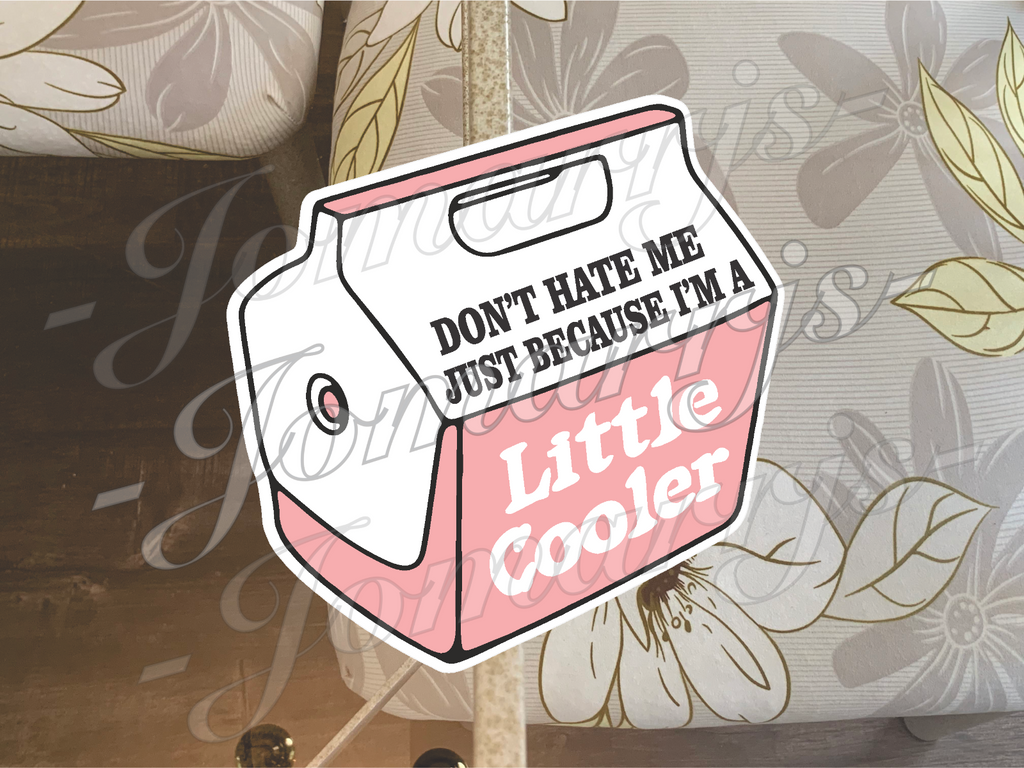 "Don't Hate Me Just Because I'm A Little Cooler" Sticker Decal funny waterproof