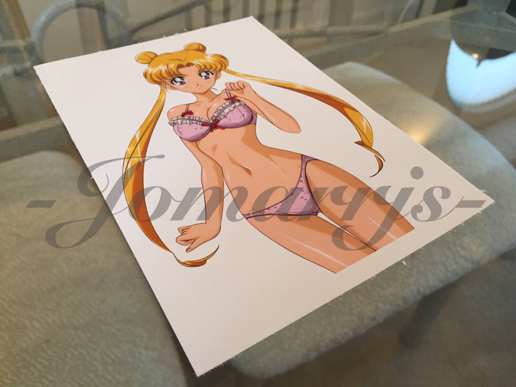 Sailor Moon - Anime - Lingerie Sticker Decal Vinyl bikini anime