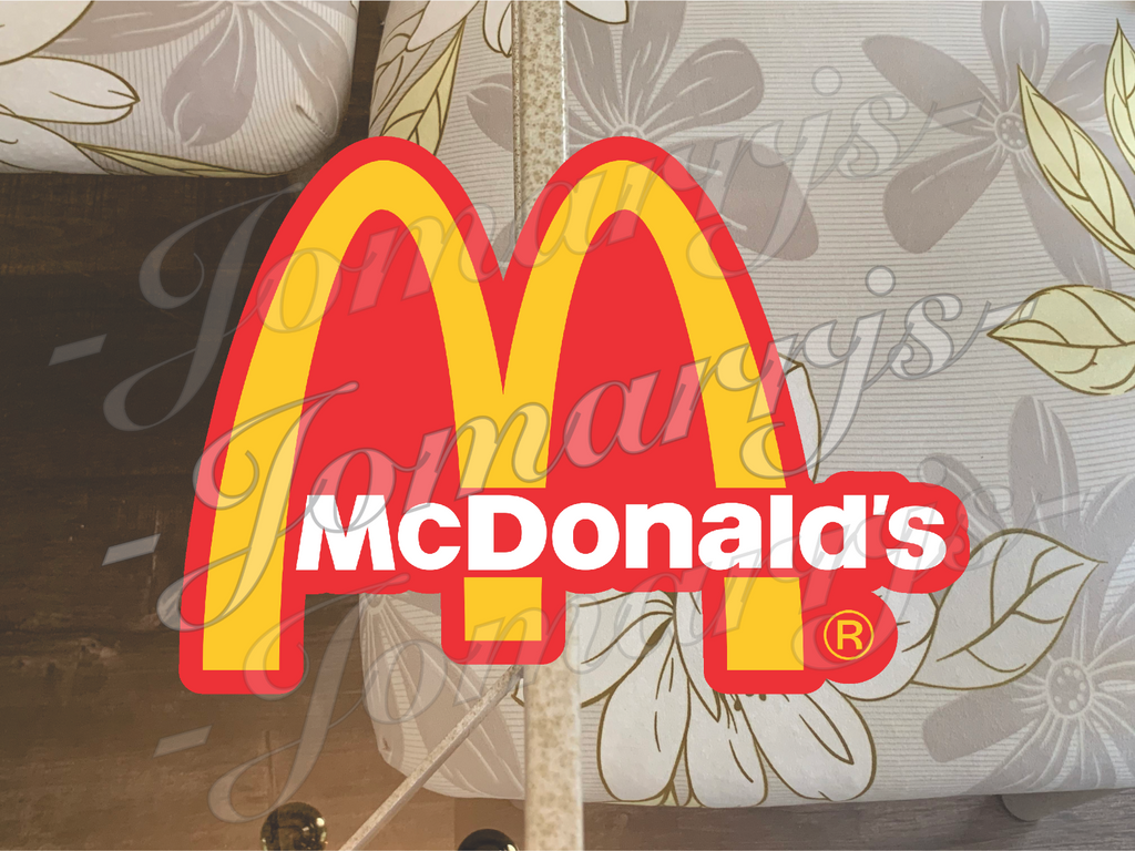 McDonald's Logo Brand Fast Food Vinyl Sticker Decal fan tumbler laptop