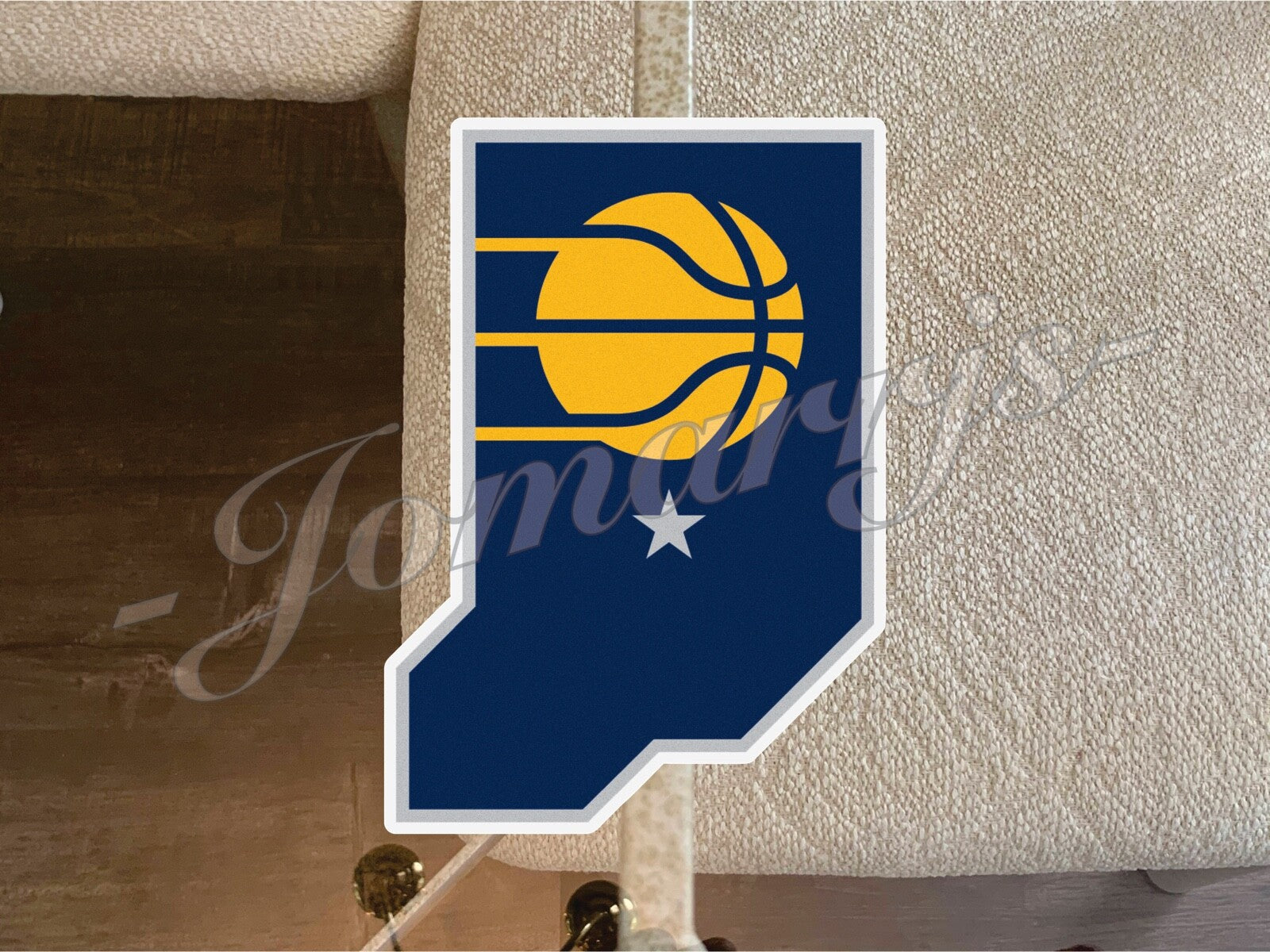Indiana Pacers Logo NBA Sticker Decal Vinyl waterproof 2"-18"