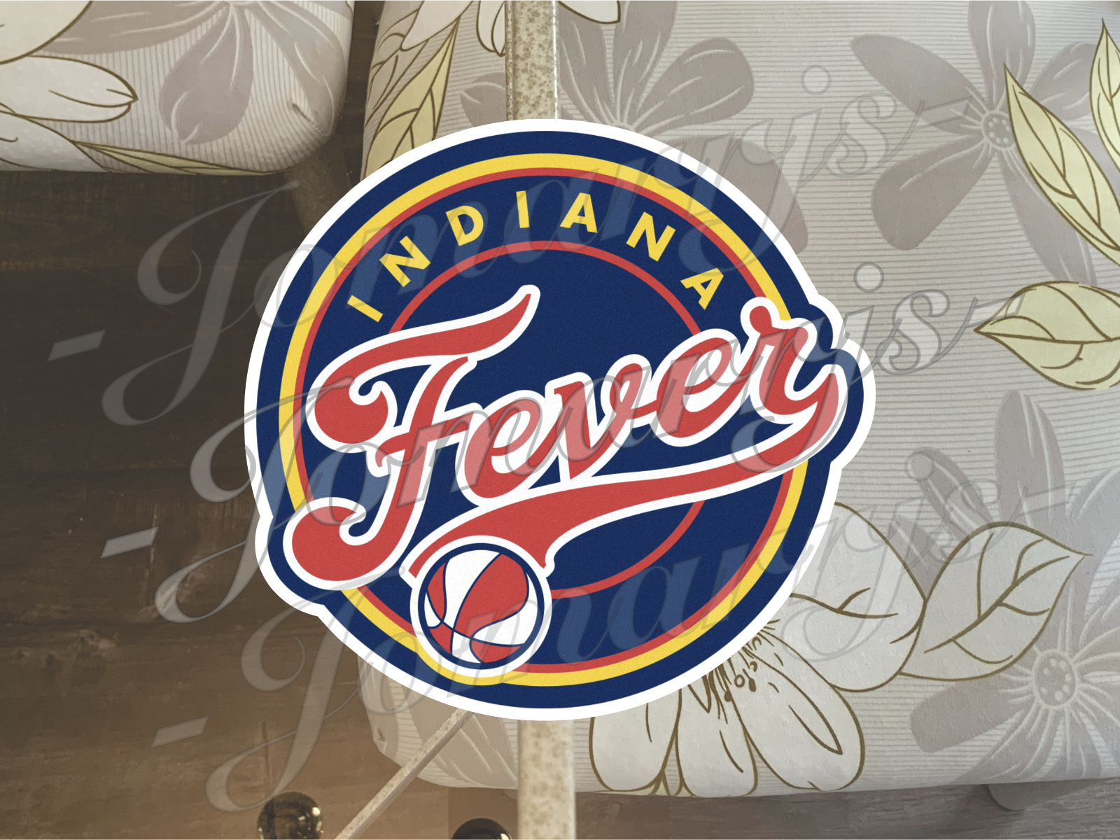 Indiana Fever WNBA Logo Custom Colored Sticker Decal waterproof Sz 2"-18"