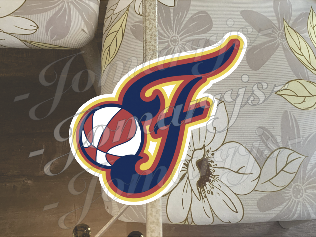 Indiana Fever WNBA Logo Custom Colored Sticker Decal waterproof Sz 2"-18"