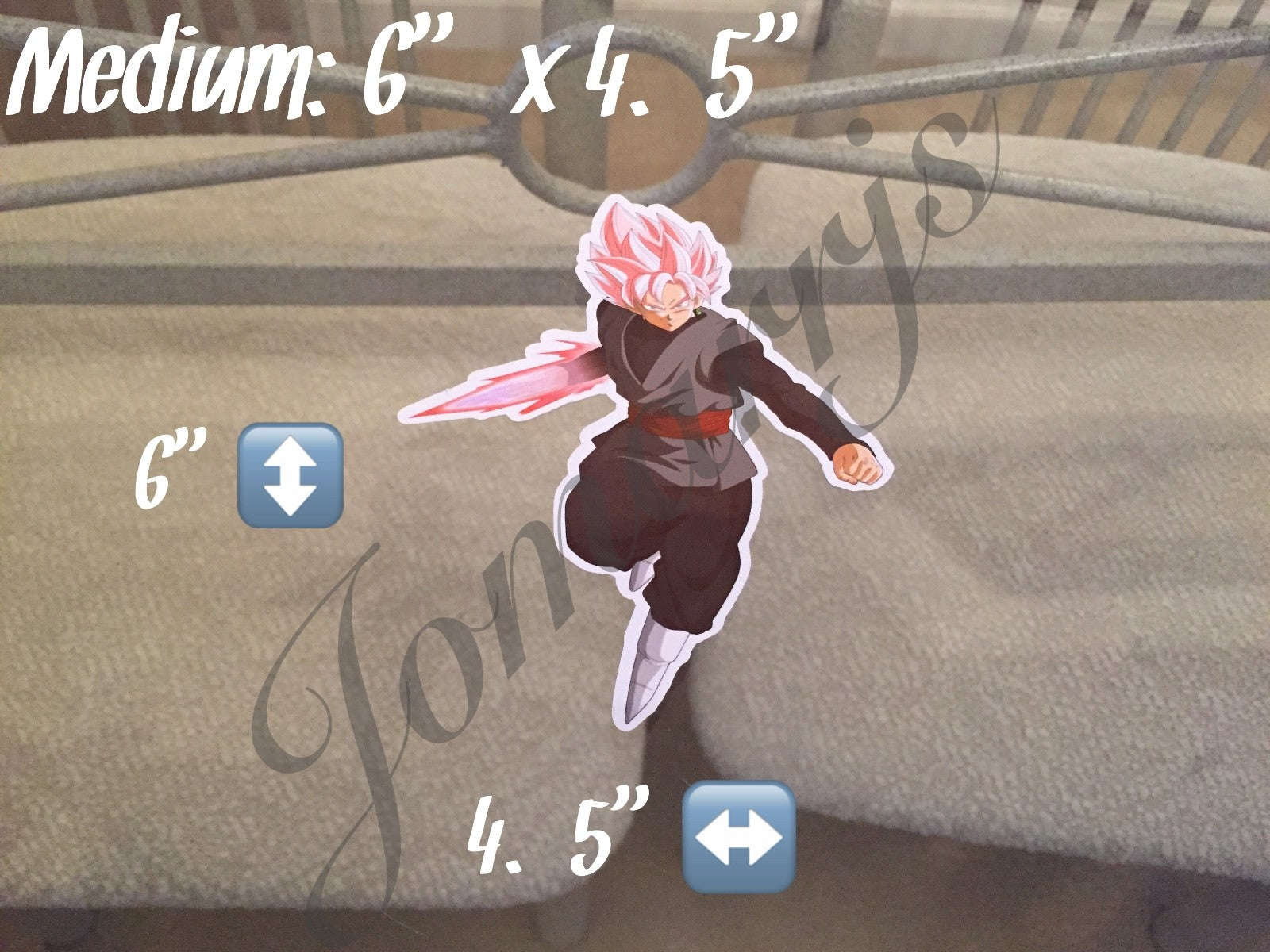 Evil Dark Goku Black Dragon Ball Z Sticker Decals Vinyl Sign Comic DBZ *3 Sizes*