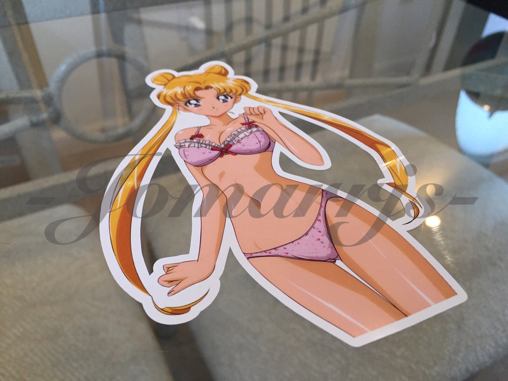 Sailor Moon - Anime - Lingerie Sticker Decal Vinyl bikini anime
