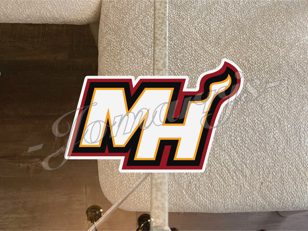 Miami Heat Logo NBA Sticker Decal Vinyl waterproof 2"-18" car tumbler phone