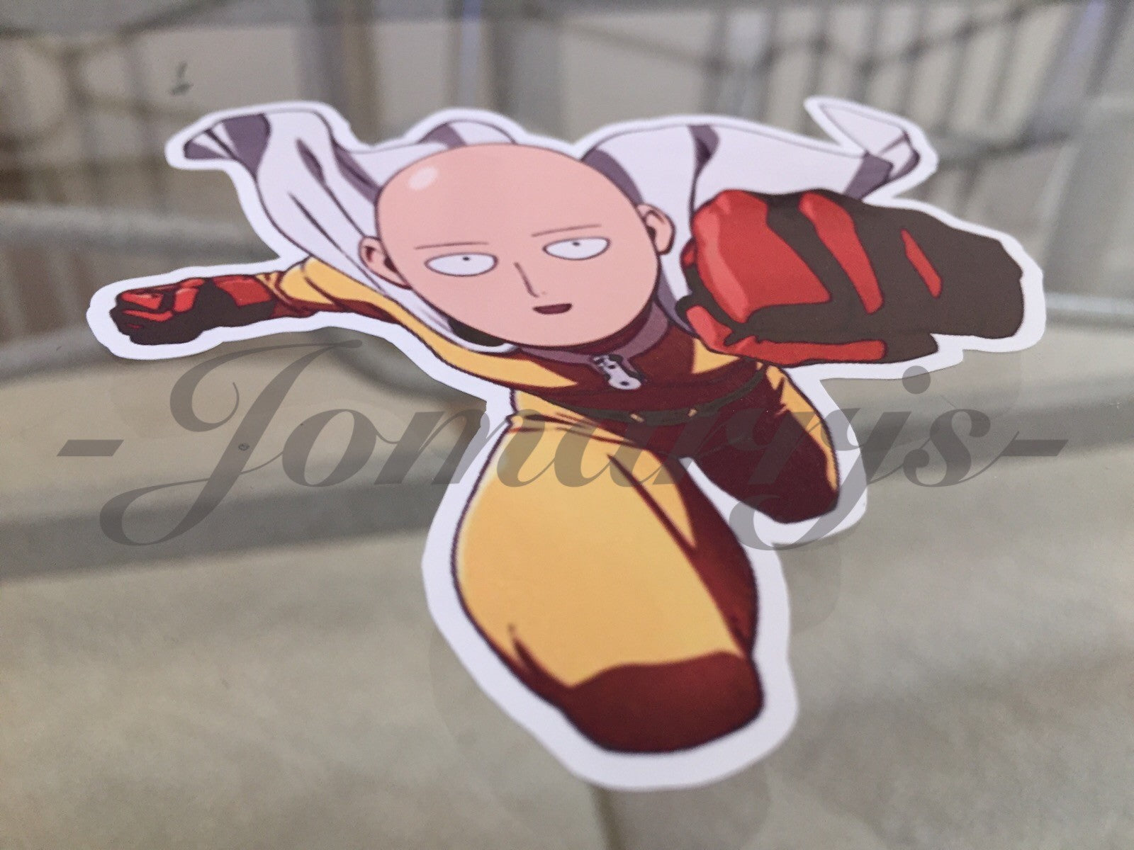 One Punch Man - Anime - Saitama - "Charging Punch" Anime Decal Sticker *3 Sizes*