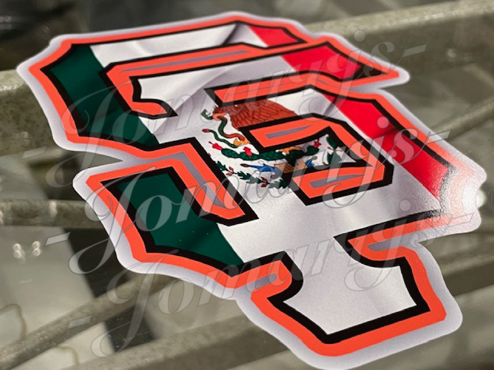 San Francisco Giants Custom Mexico Flag MLB Sticker Decal SF GIGANTES! 2"-18"