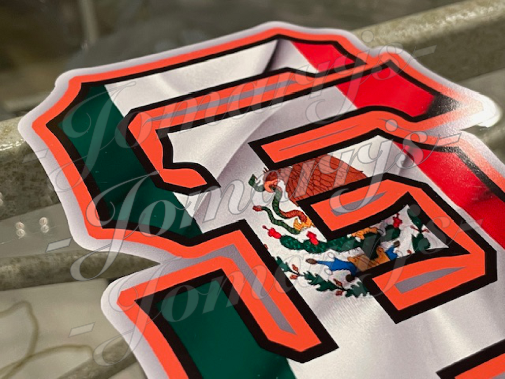 San Francisco Giants Custom Mexico Flag MLB Sticker Decal SF GIGANTES! 2"-18"