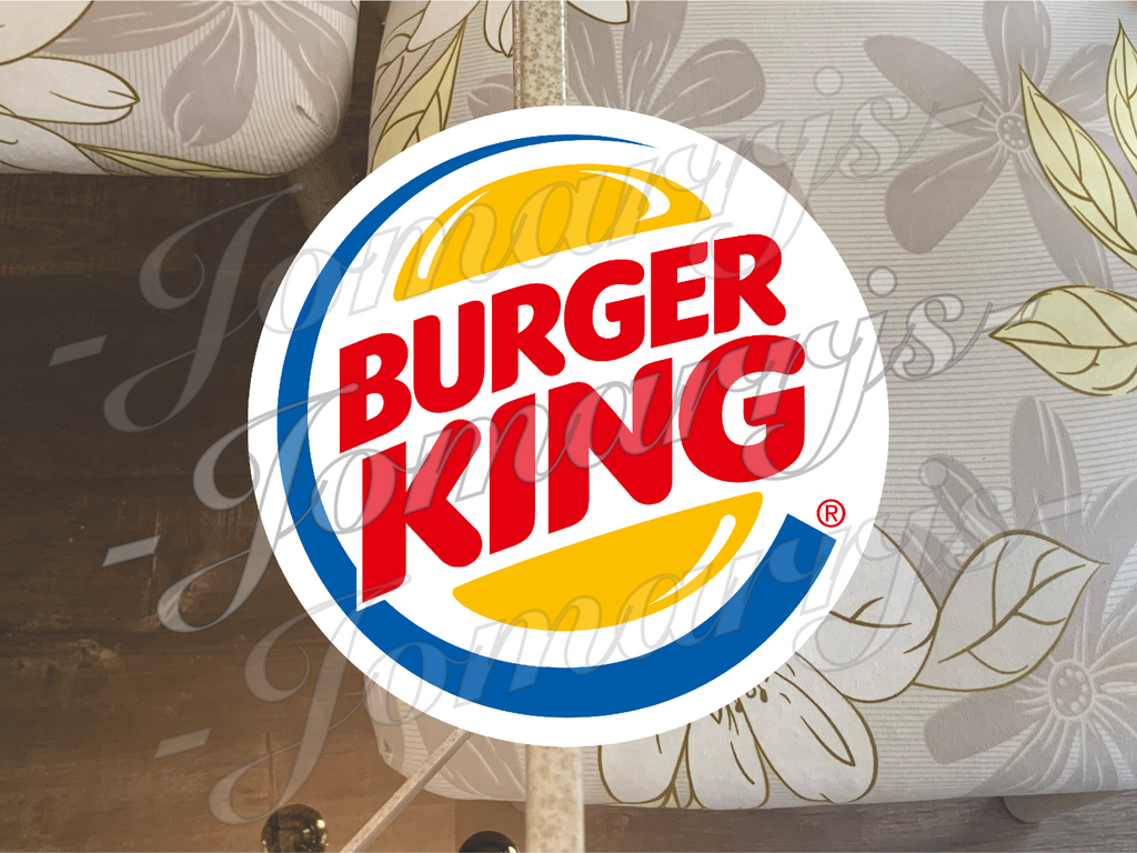 Burger King Logo Fast Food Brand Custom Vinyl Sticker Decal fan tumbler laptop