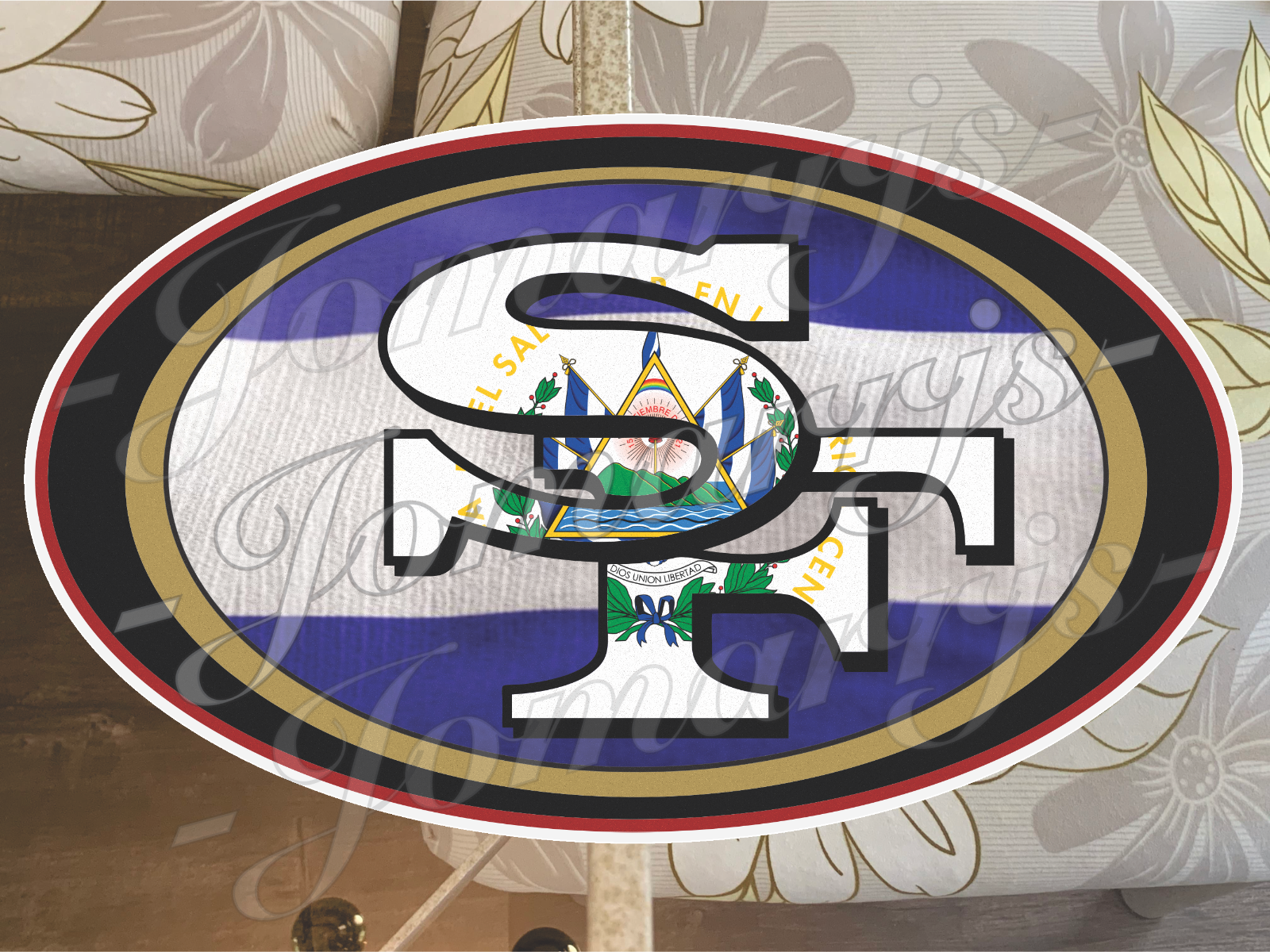 San Francisco 49ers Latino Vibes & Flags Custom Sticker Decal Niner Empire 4-18"