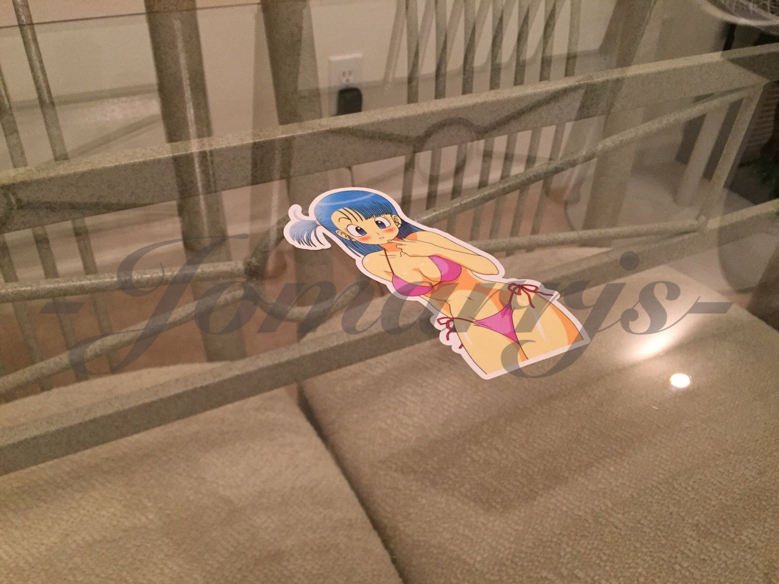 Dragon Ball Z Anime Bulma Bikini Sun Fun Sticker Decal Vinyl Comic DBZ