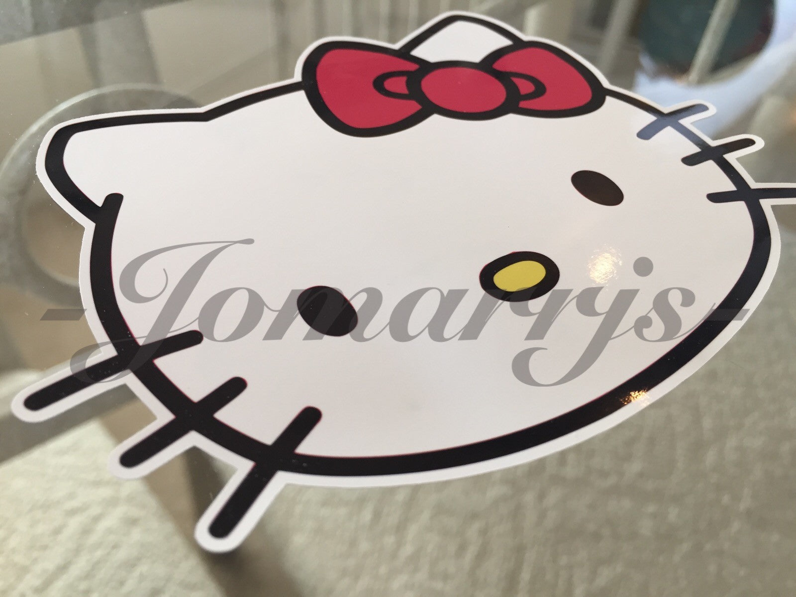 Hello Kitty - Anime - Colored Logo Sticker Decal Vinyl console Laptop *3 Sizes!*