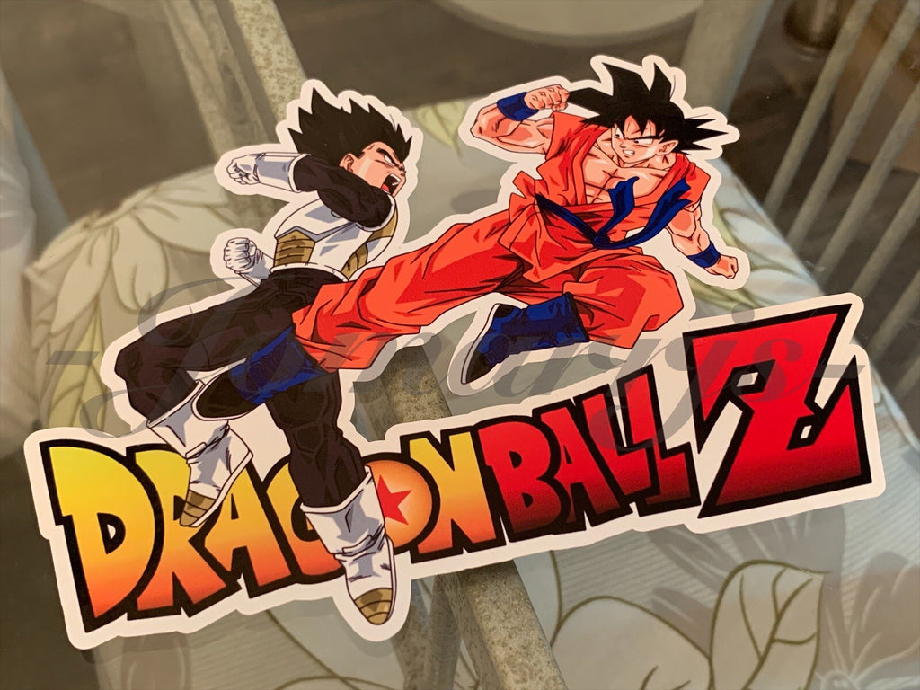 Dragon Ball Z Goku Vegeta Battle Custom Sticker DBZ 1. super saiyan anime manga