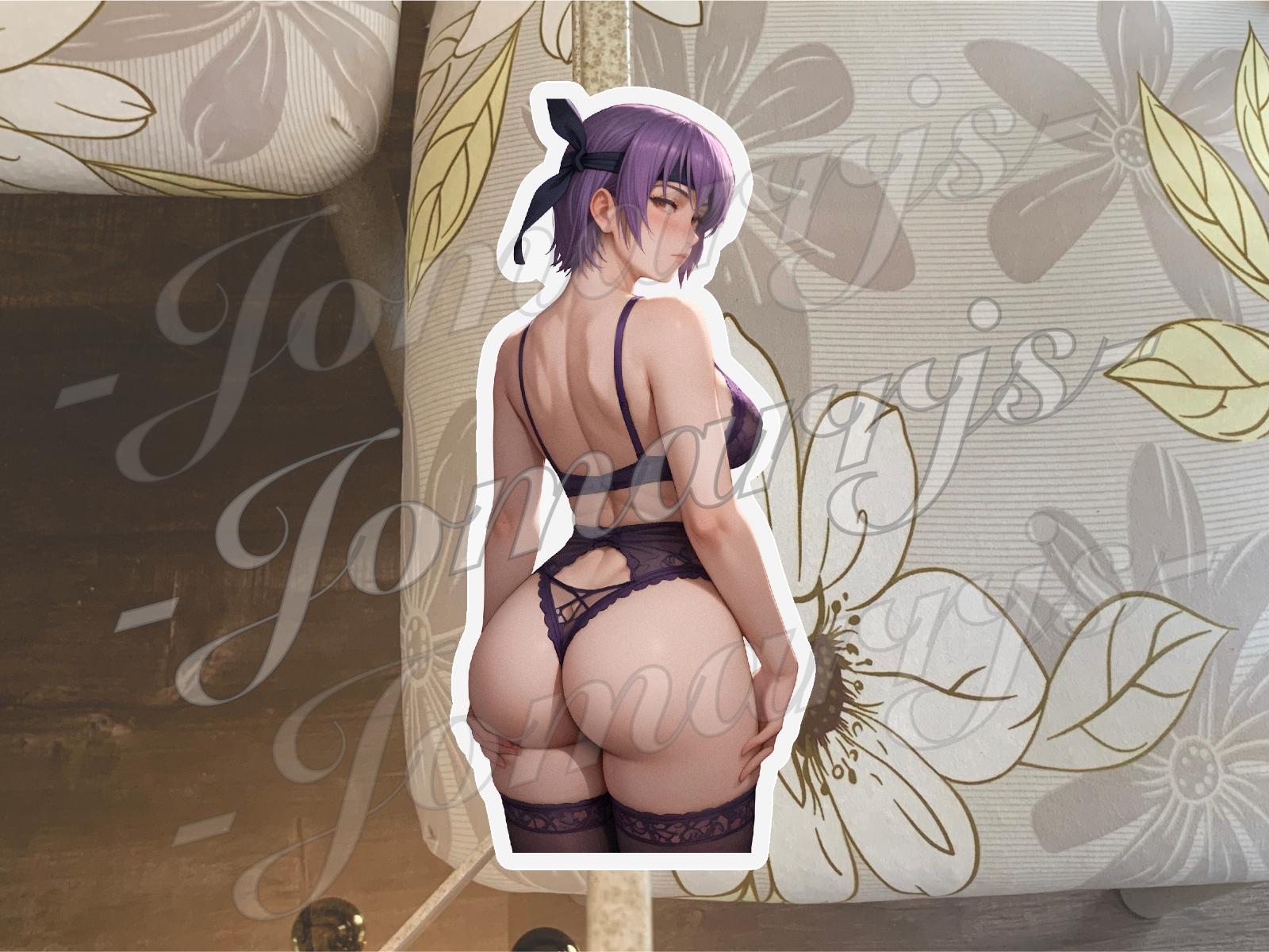 Dead or Alive Anime Ayane 01 Sticker Decal Vinyl sexy manga ecchi waifu art