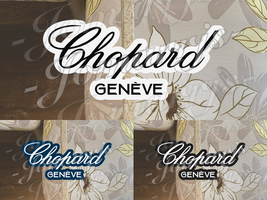 Custom Chopard Geneve Logo Premium Quality Vinyl Sticker Decal waterproof car