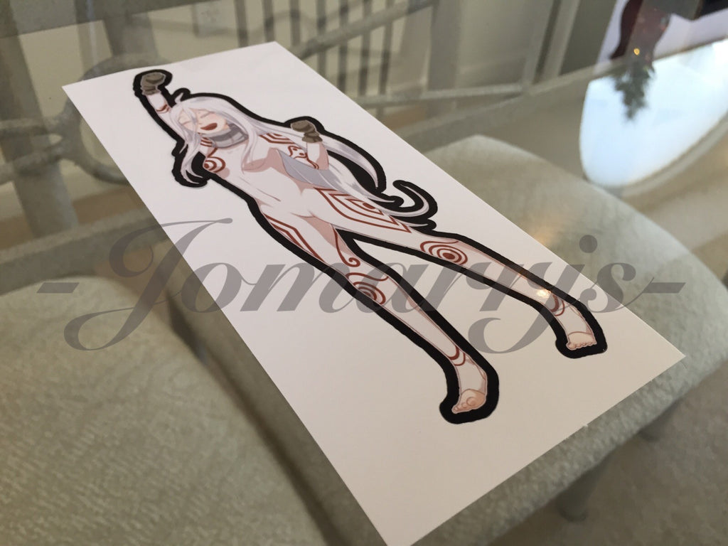 Deadman Wonderland - Anime - Shiro "Fist Pump" Sticker Decals Vinyl Wretched Egg