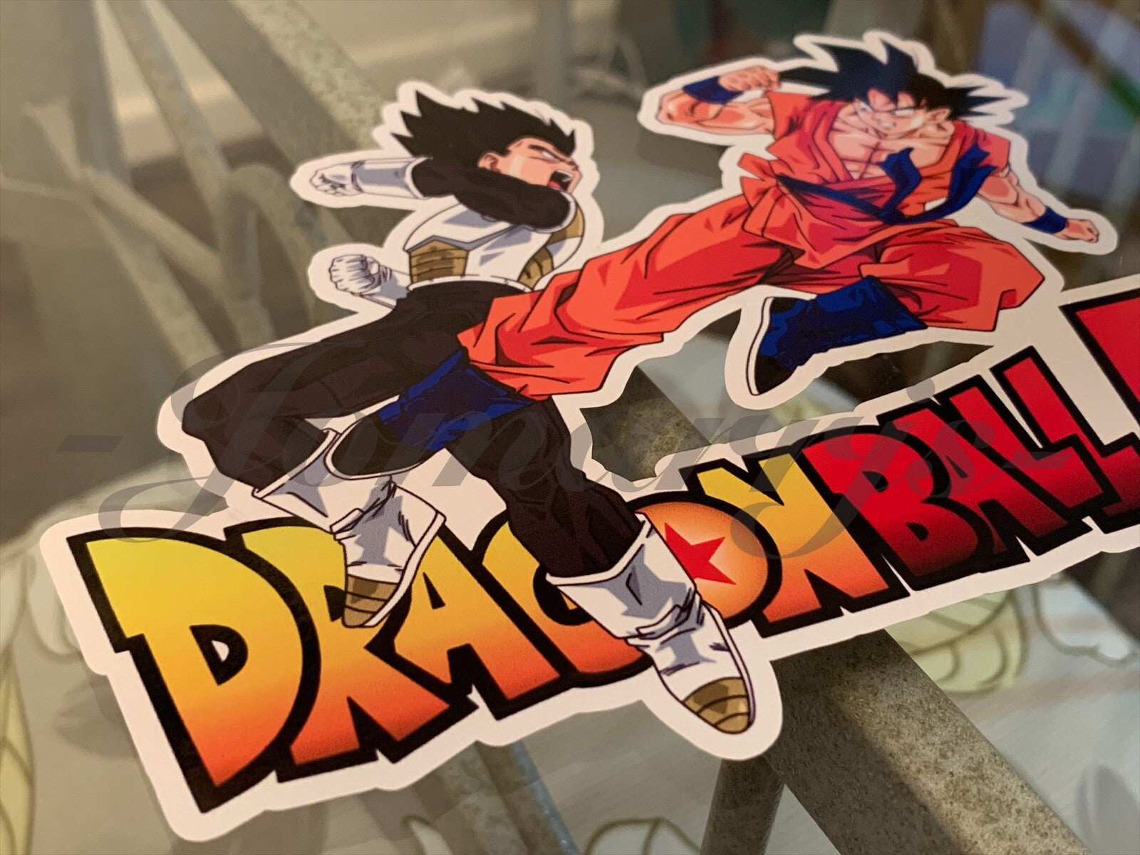 Dragon Ball Z Goku Vegeta Battle Custom Sticker DBZ 1. super saiyan anime manga