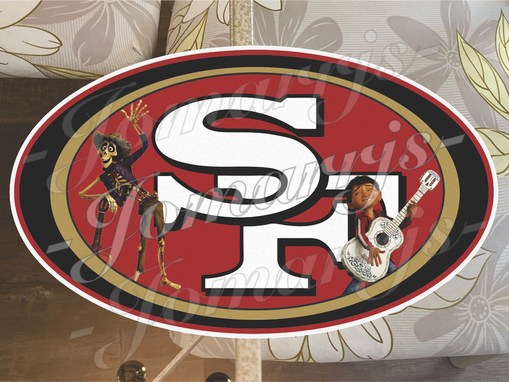 San Francisco 49ers Latino Vibes & Flags Custom Sticker Decal Niner Empire 4-18"