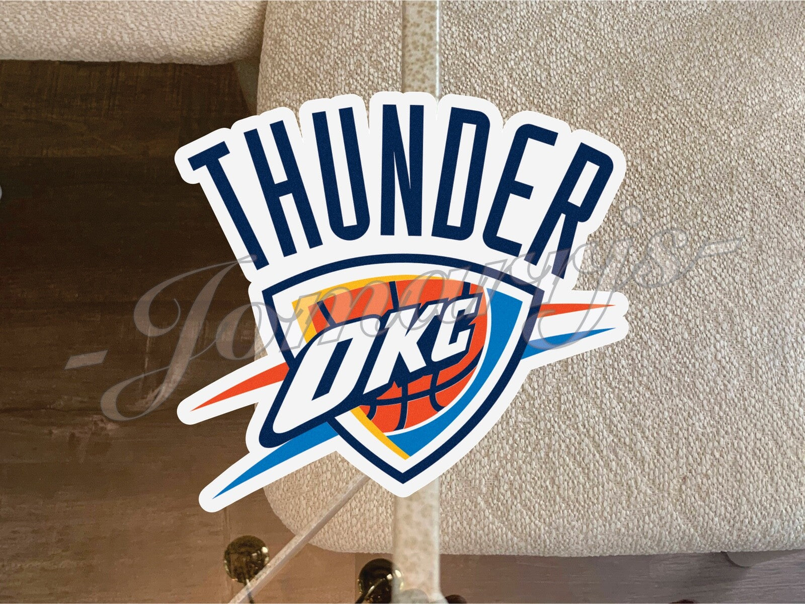 Oklahoma City Thunder OKC Logo NBA Sticker Decal Vinyl waterproof 2"-18"