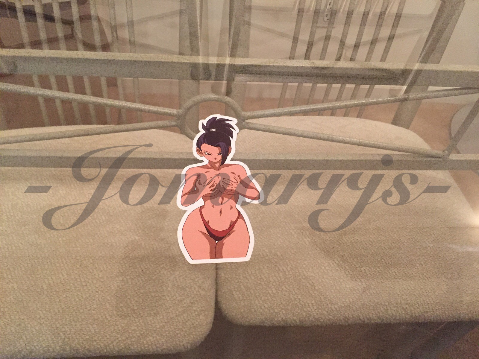 Dragon Ball Z Anime Kale Bikini “Topless” Sun Fun Sticker Decal Vinyl NSFW DBZ