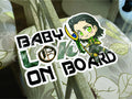 Custom Chibi Loki Baby or Kid on Board Sticker Decal Cute Marvel Comics Avengers