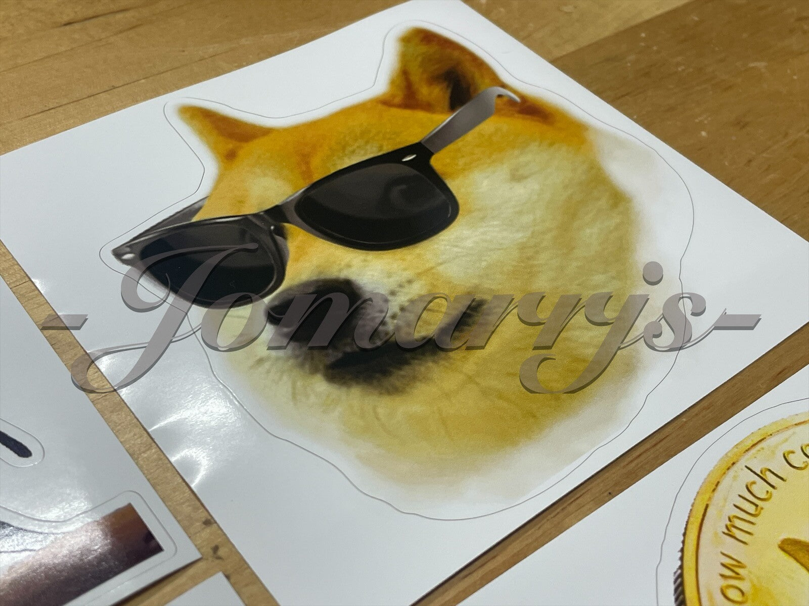 Dogecoin Custom Shiba Inu Fun Sticker Decal “To The Moon” Hodl elon musk meme