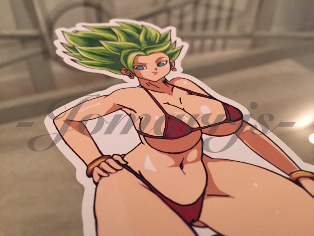 Dragon Ball Z - Anime - Kefla Bikini Sun Fun Sticker Decal Vinyl DBZ manga kale