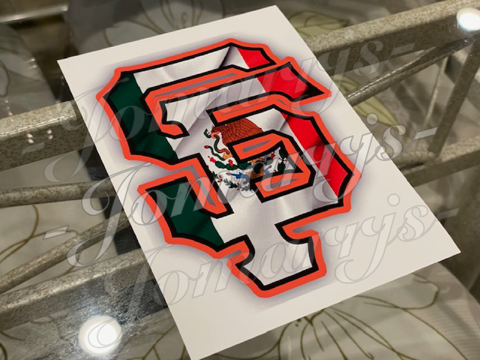 San Francisco Giants Custom Mexico Flag MLB Sticker Decal SF GIGANTES! 2"-18"