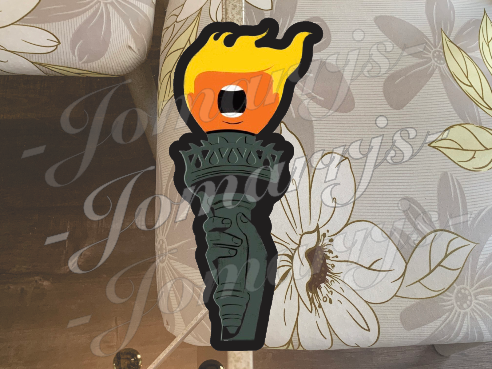 Statue of Liberty Torch Donald Trump Sticker Decal MAGA 45 47 DJT time magazine