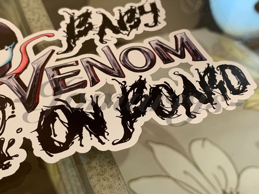 Custom Chibi Venom Baby (or Kid) on Board Sticker Decal Marvel Spiderman comic