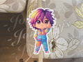Custom Anime Chibi  Flip Off Funny Vinyl Sticker Car Window Decal JDM Laptop