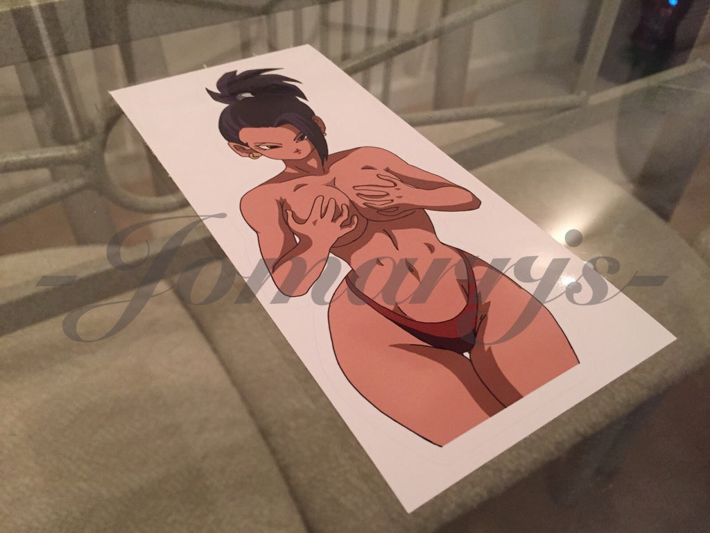 Dragon Ball Z Anime Kale Bikini “Topless” Sun Fun Sticker Decal Vinyl NSFW DBZ