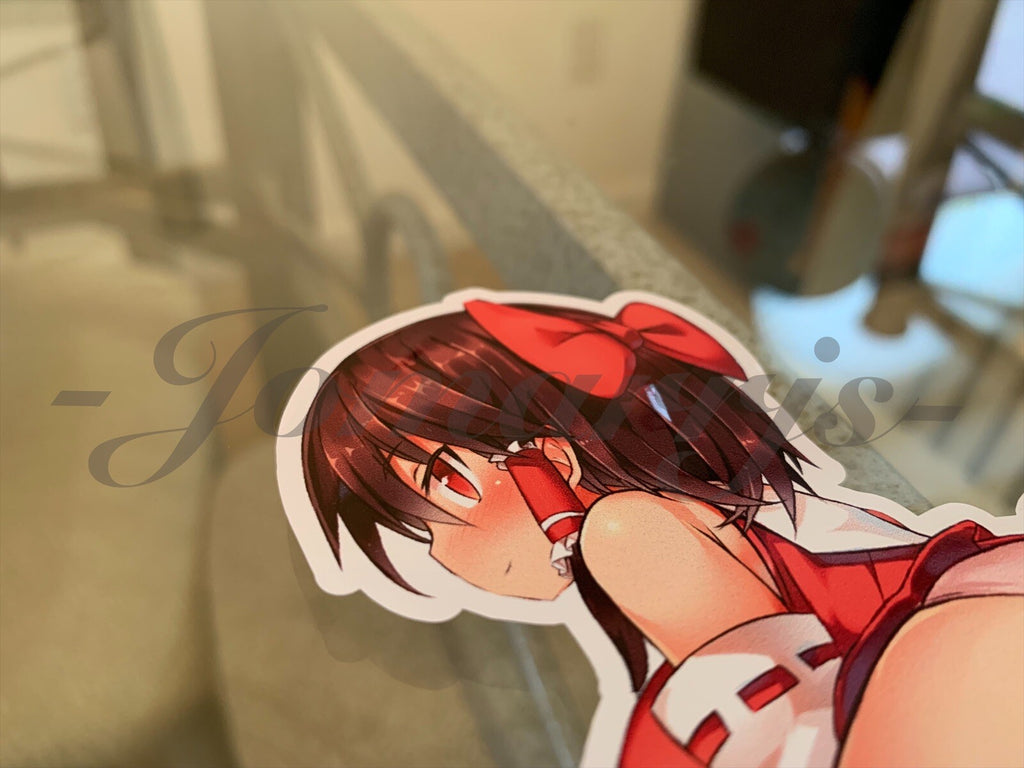Touhou - Anime - Hakurei Reimu "Stretch" Sticker Decal lingerie bikini sun fun