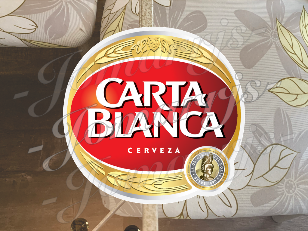 Carta Blanca Cerveza Mexican Beer Logo Vinyl Sticker Decal waterproof car 2"-18"