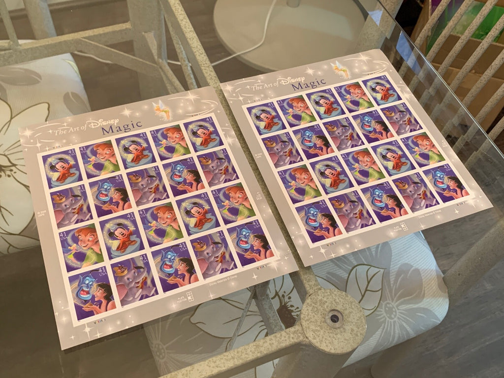 US Scott #4192 41¢ x2 The Art of Disney: Magic Sheet of 20 VF NH MNH (Lot of 2)