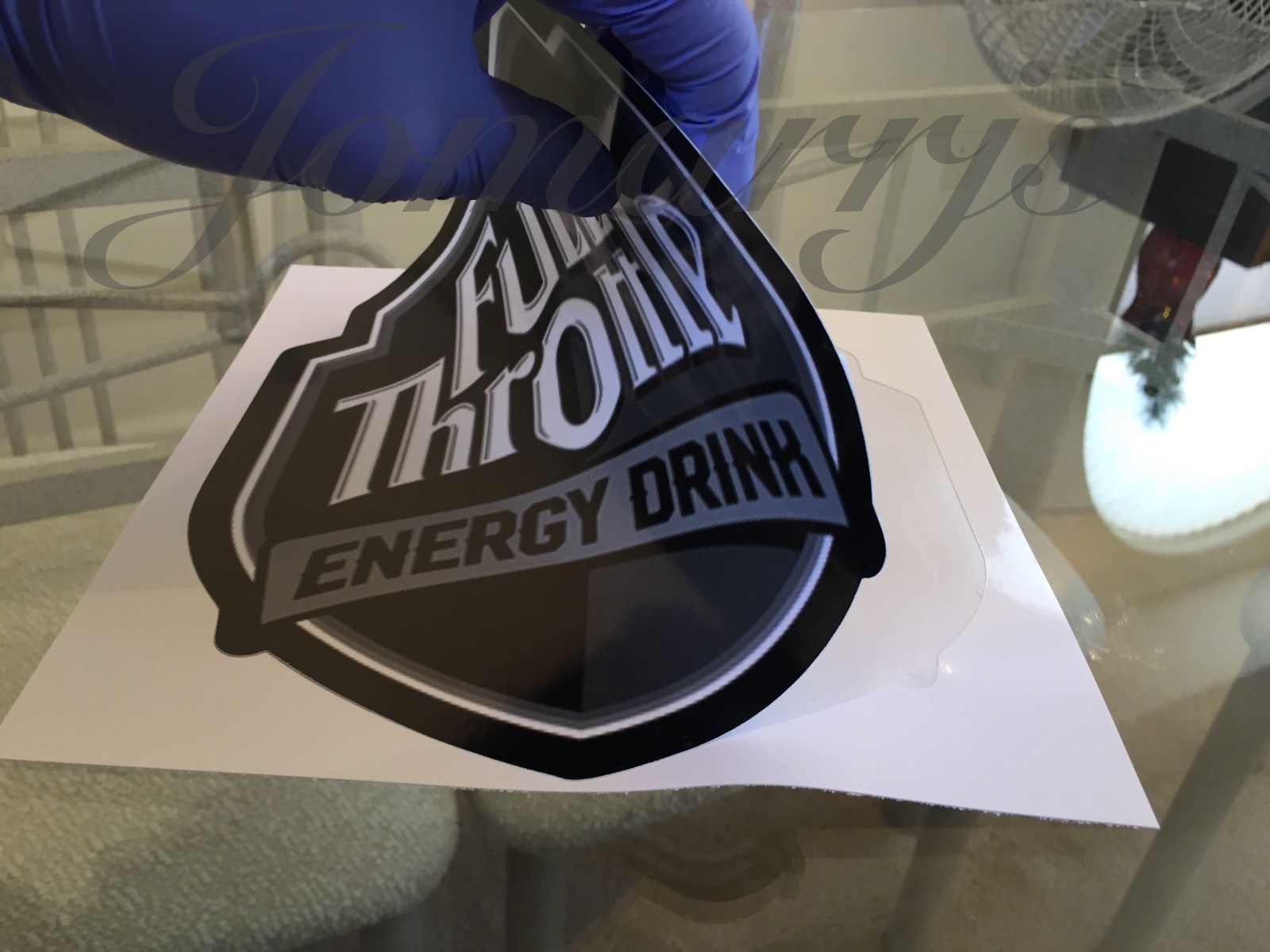 Full Throttle Energy Drink Stickers Decal Logo BMX Moto Nascar Racing Red Bull