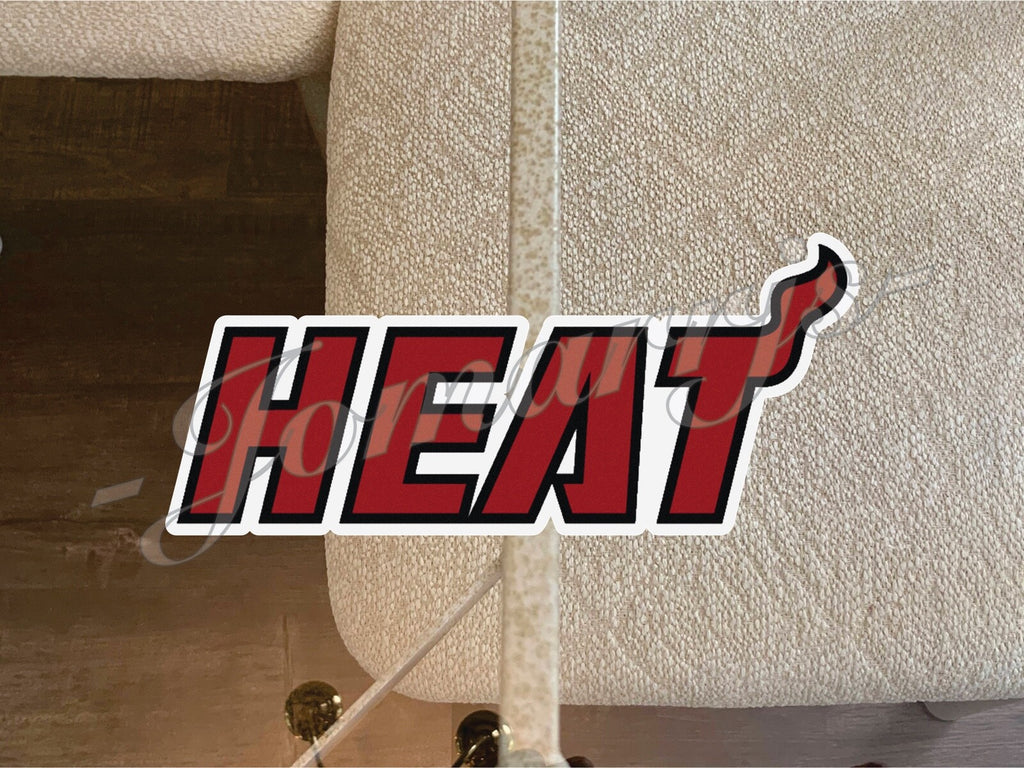 Miami Heat Logo NBA Sticker Decal Vinyl waterproof 2"-18" car tumbler phone