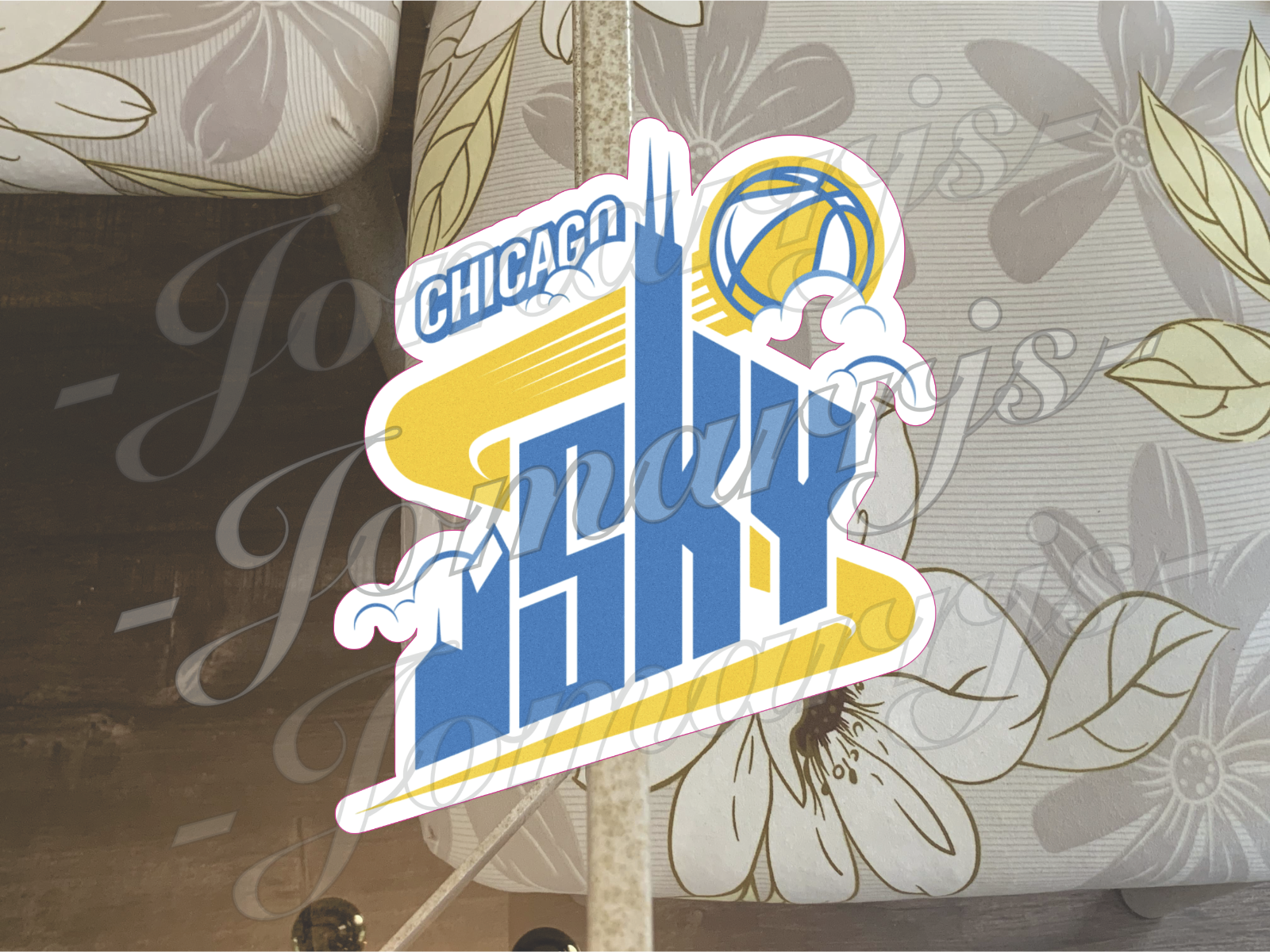 Chicago Sky WNBA Logo Custom Colored Sticker Decal waterproof Sz 2"-18"