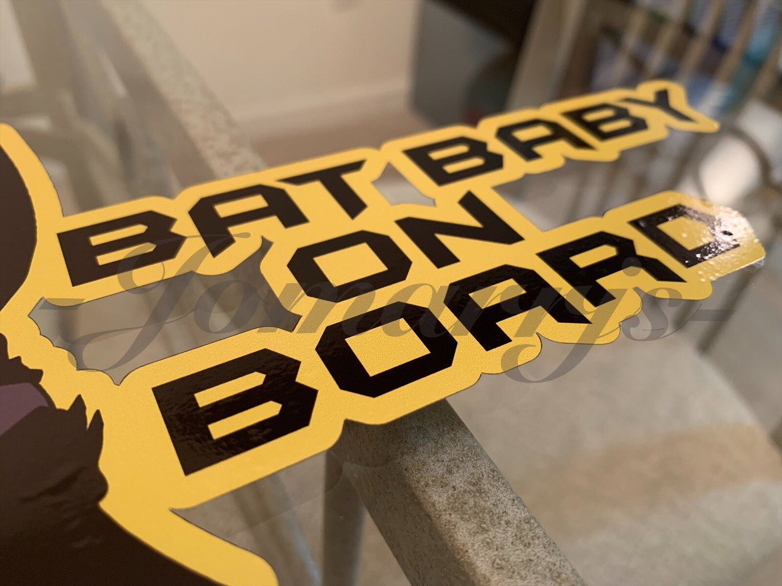 Custom Bat Baby or Bat Kid on Board Vinyl Sticker Decal Cute Batman dc comics